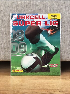 Panini Turkish Super League 2008/2009 Sticker Album Turkiye Turkcell Süper Lig