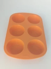 Silicone Candy Cake Soap Cupcake Mold WILTON 6 Round Sections Circle Molds 