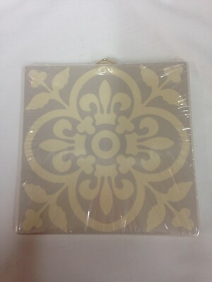 Decorative Tile Gray/ Ivory  6'' x 6'' - Horizon Group