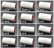 250V 12uF-100uF MKP Non-Polarity Axial Capacitor For Speaker Divider Crossover