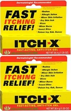 ITCH-X Anti-Itch Gel 1.25 oz ( 2 Pack ) --