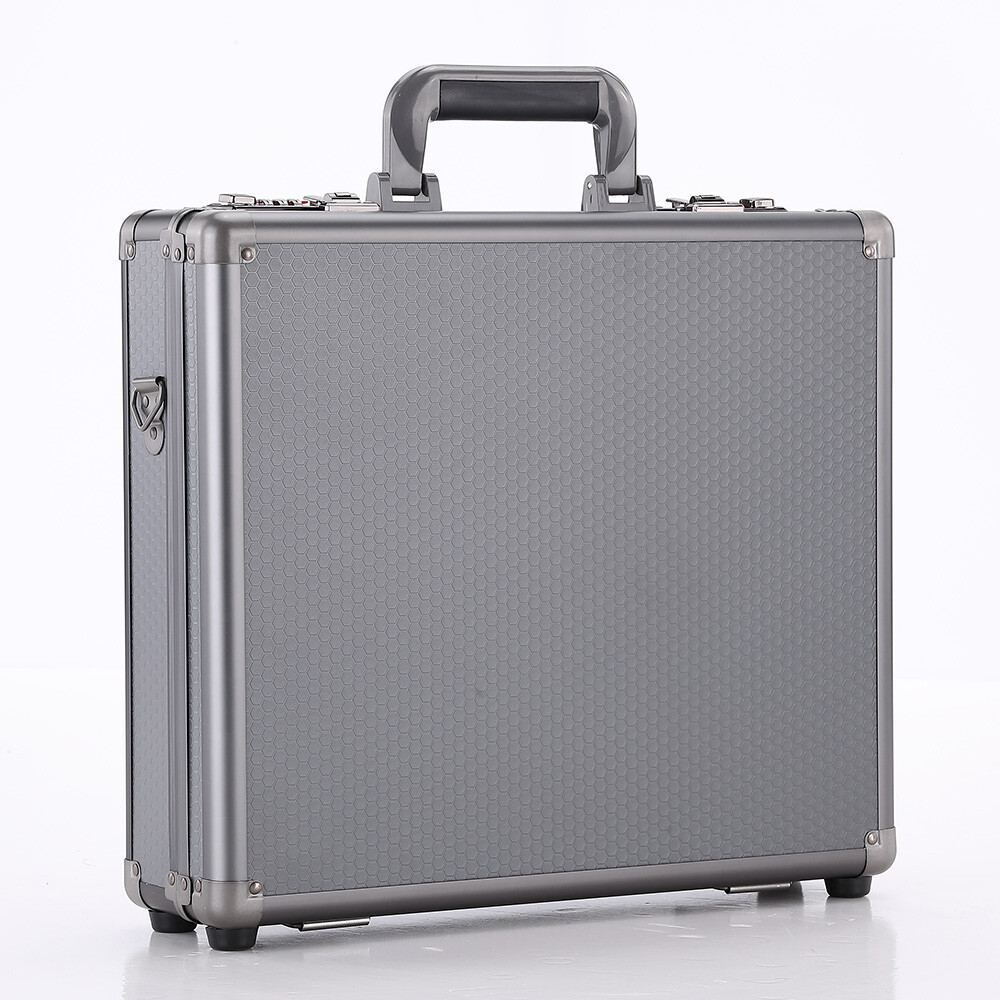 14 inch Lockable Briefcase Aluminum Hardside Attache Case with