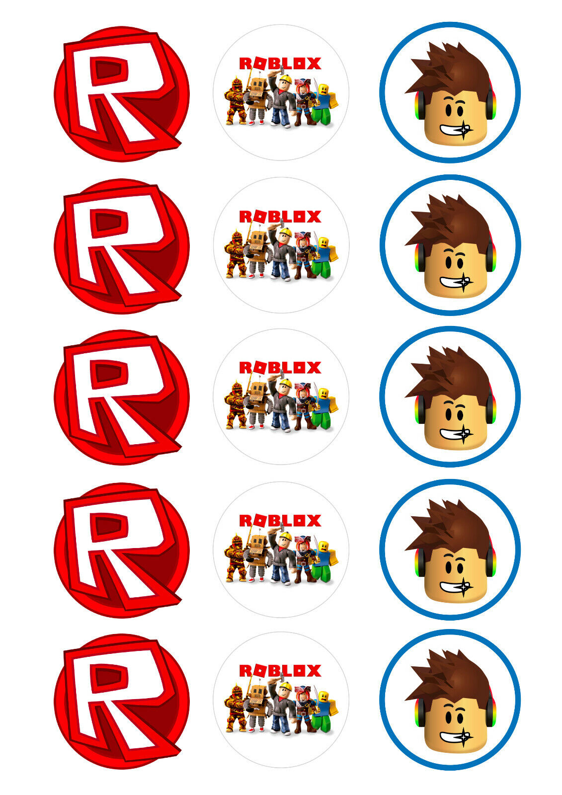 Roblox • Topper • Pennants • Stickers • Cupcake Toppers • FREE! 