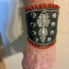 Real Leather Cuff Bracelet Handcrafted in USA 09