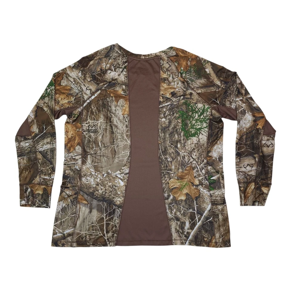 Realtree Boys Long Sleeve Camo Shirt Scent Control Size XL16-18 Stretch Vented - Image 2 of 4