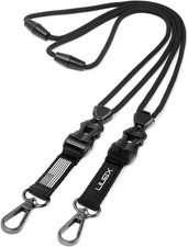 2 Pack Lanyards for ID Badges, Heavy Duty Breakaway Lanyard with Quick Release D