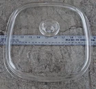 Pyrex A 12 C Clear Glass Square Replacement LID ONLY For Corning Ware 10"