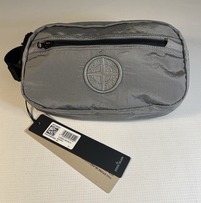 バッグ STONE  Nylon l Fanny Pack Stone Island Belt Bag Waist Pack Marsupio Nylon Grey New With Tags