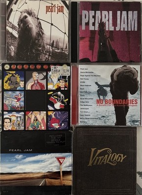 6x Pearl Jam CD Konvolut - Ten, Backspacer, Yield, Vitalogy, Vs, No Boundaries