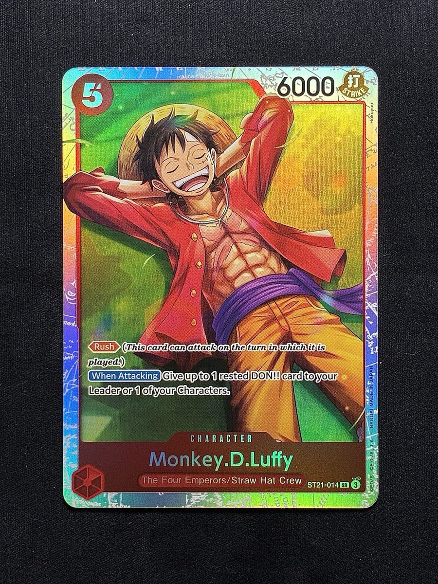 one piece tcg gear 5 luffy deck ST21-001 Monkey.D.Luffy : Leader Foil English One Piece TCG Card : ST21: Starter Deck EX Gear5
