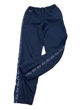 LACOSTED NAVY BLUE CROC TAPE ON THE SIDE TRACK PANTS ZIP LEG LINED YOUTH 12