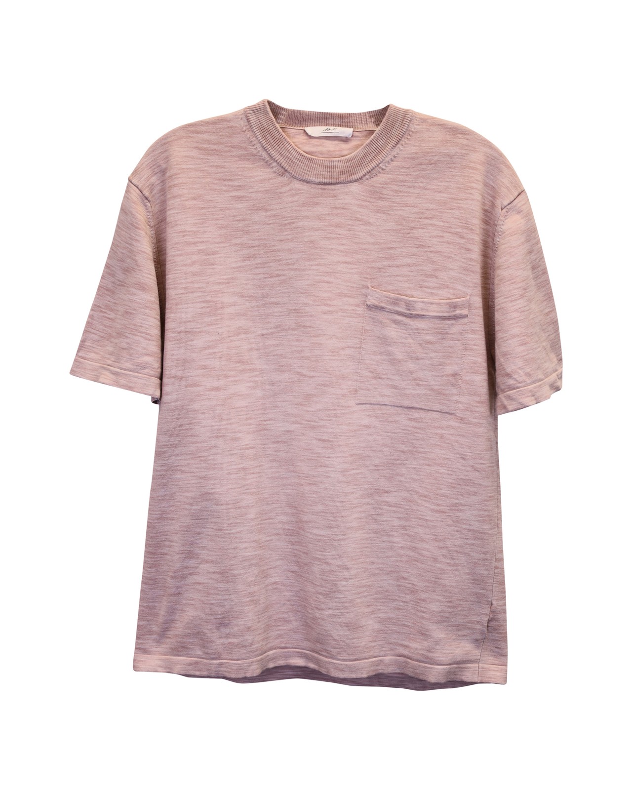 ALTRA Mr. P T Shirt Tinta Spaziale In Cotone Rosa Uomo Rosa S