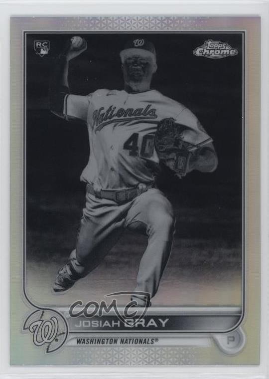 2022 Topps Chrome Negative Refractor Josiah Gray #160 6ks