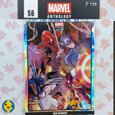 NEW AVENGERS numbered 5/100 Drop Holo - Panini MARVEL ANTHOLOGY