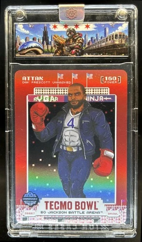 2026 Battle Arena Tecmo Bowl Attak Unmasked Scoreboard Battlefoil SP #SB667