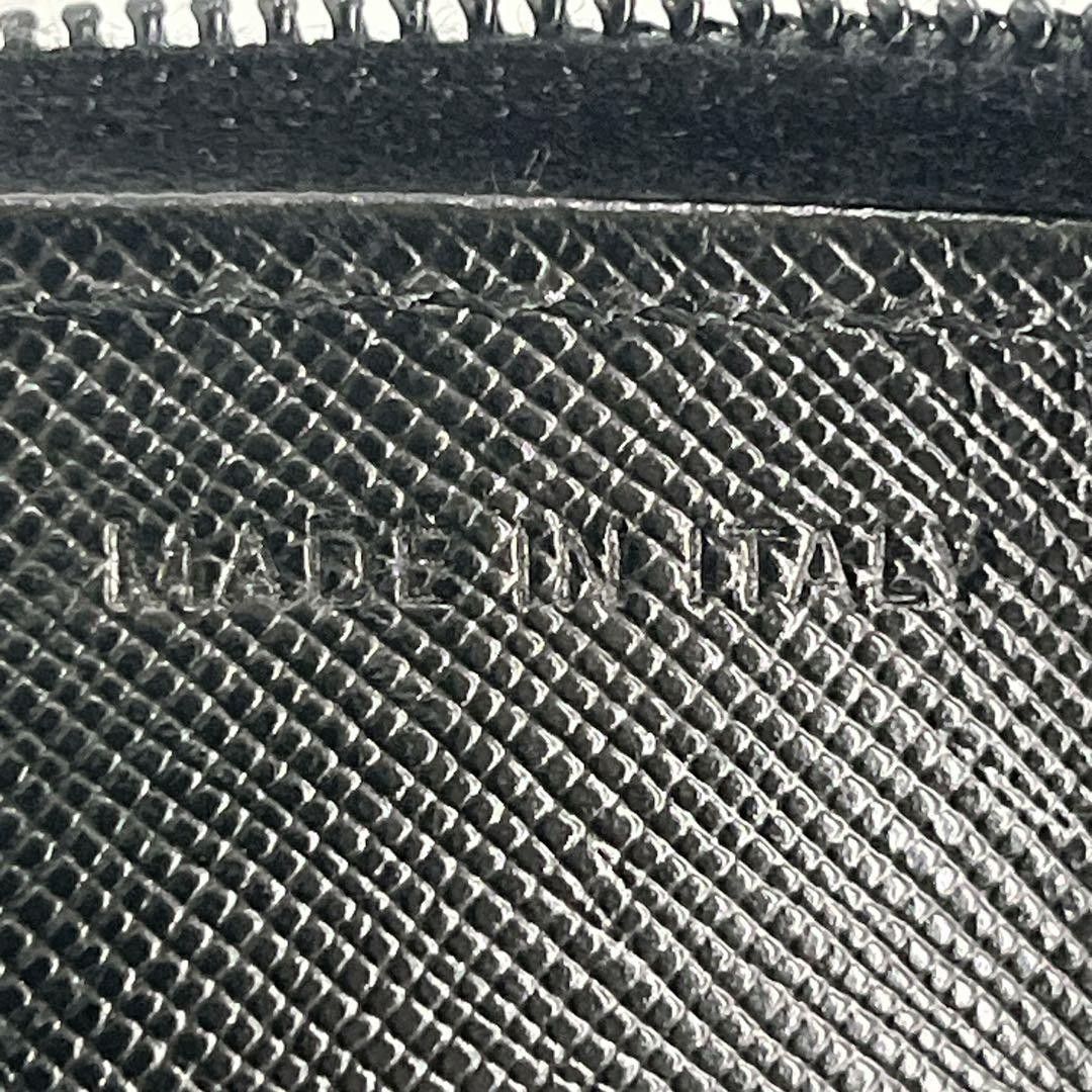 Prada Black Triangular Logo Round Zip Long Wallet… - image 18