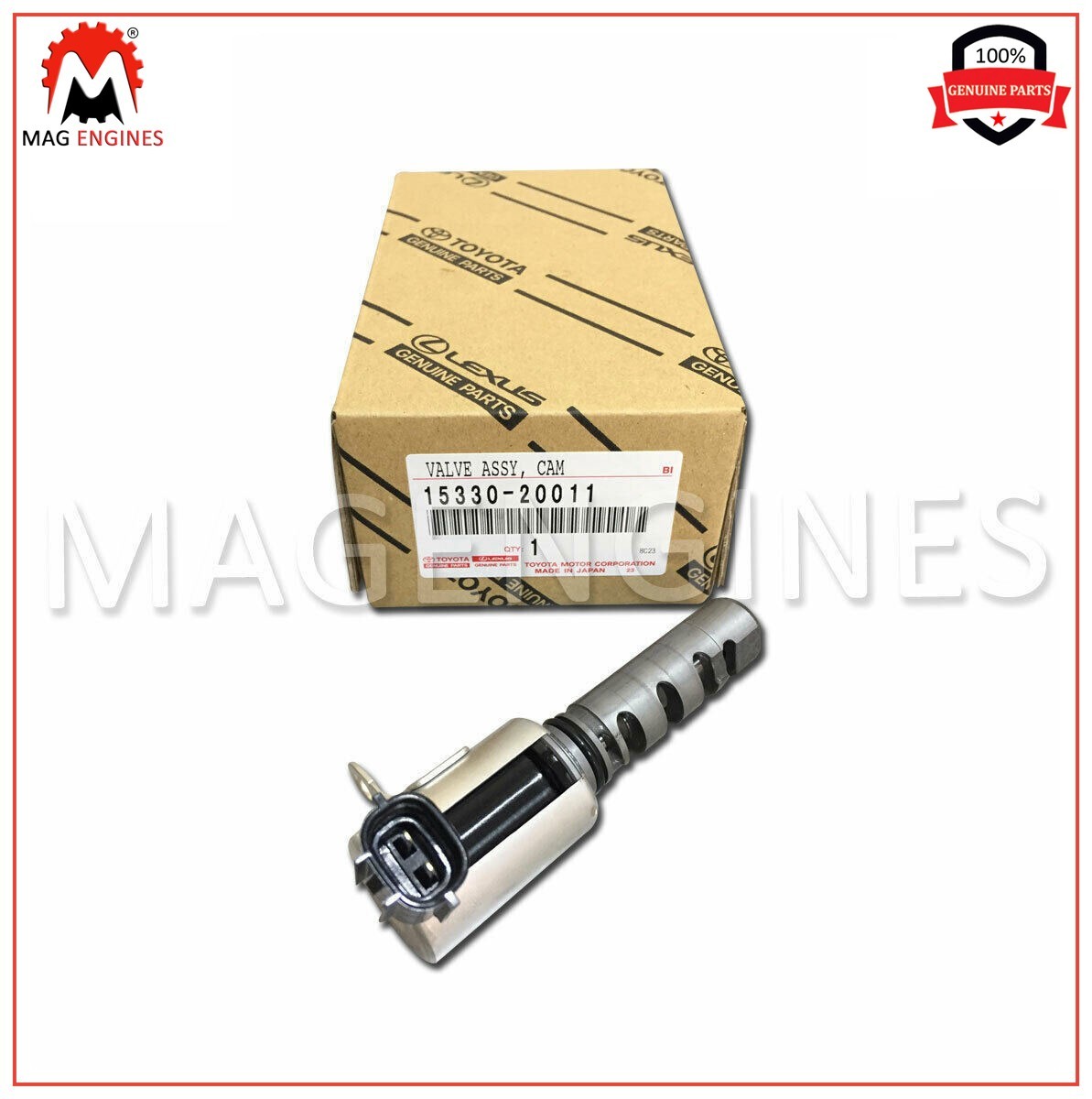 15330-20011 GENUINE CAM TIMING OIL CONTROL VALVE, RH 1MZ 3MZ