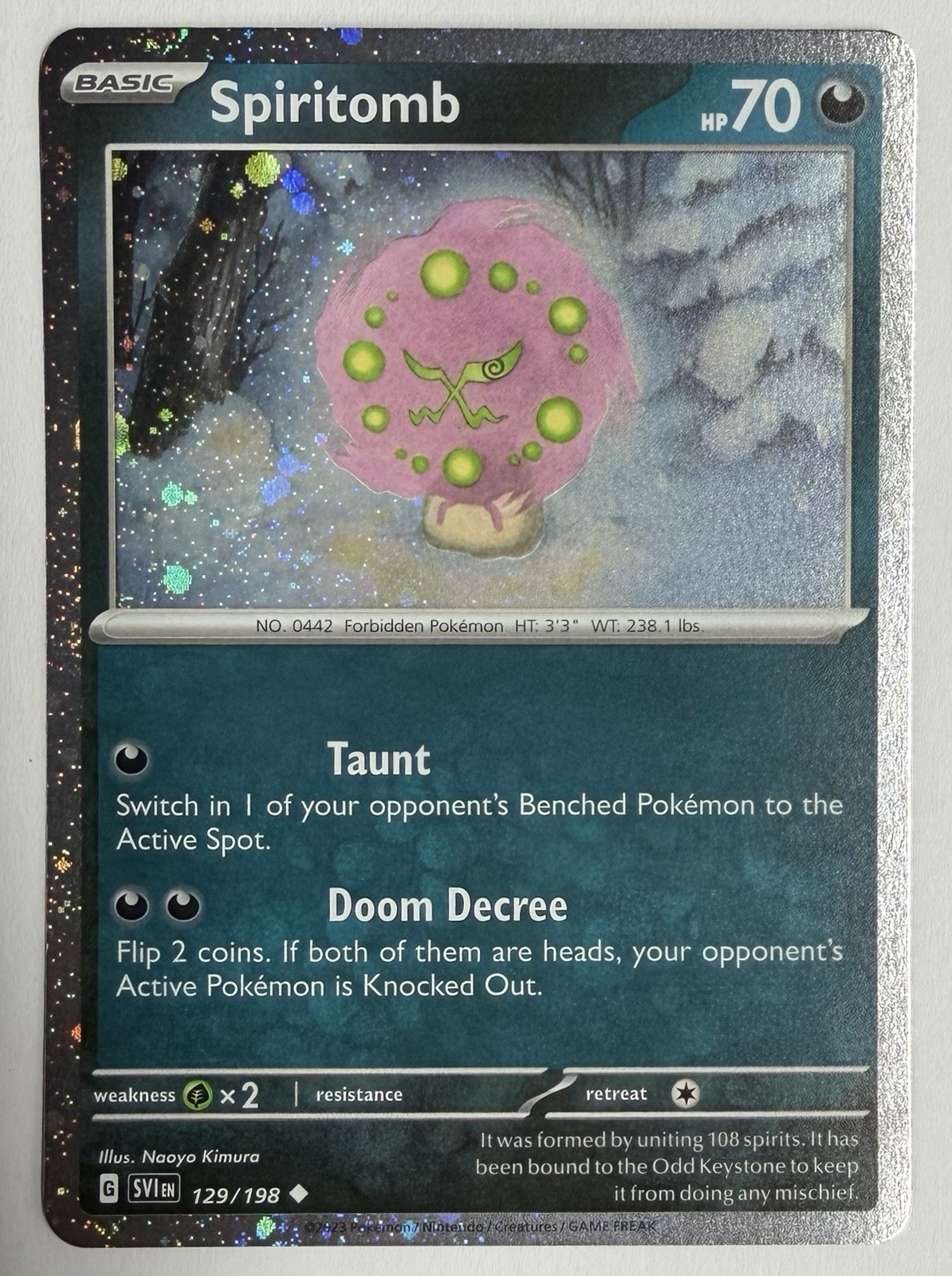 Spiritomb 129/198 (Cosmos Holo) - Scarlet & Violet Base