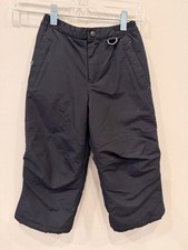 Lands End Kids Snow Pants Insulated Black Winter Ski Snowboard NWOT Size 5