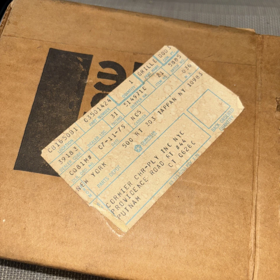 NOS 1975-1979 Chrysler Cordoba Dodge Charger Instrument Speaker Grille 3501424 - Image 2 of 4