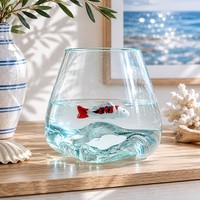 Fisch Lee Teichdeko Dekofigur Schwimmend Porzellan Weiß Rot Schwarz Koi L: 10Cm