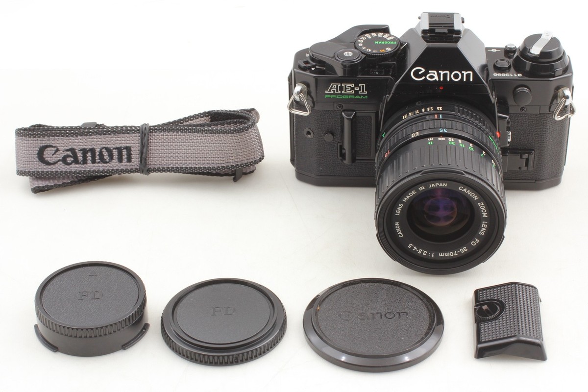 MINT ] Canon AE-1 Program Film Camera New FD 35-70mm F/3.5