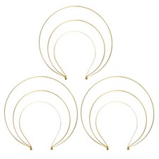3 Pcs Crown Headband Goddess Headpiece Wedding Headbands for Women