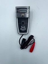 Vintage Automotive Analog Tach Dwell Tester Black Wired 68 Cylinder Rpm X 100 Vintage Automotive Analog Tach Dwell Tester Black Wired 68 Cylinder Rpm X 100