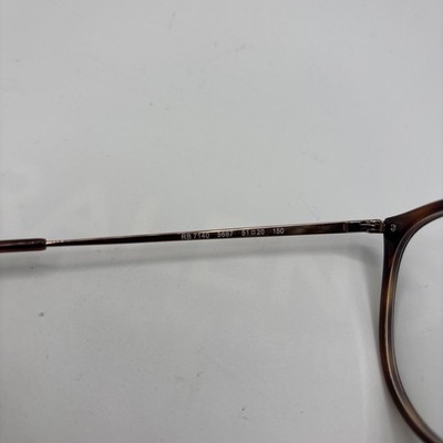 Ray-Ban RB7140 5687 Striped Havana Brown Eyeglasses Frames 51-20