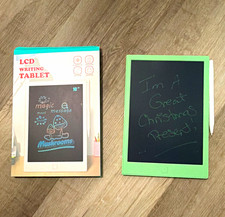 10" LCD Writing Tablet Drawing Pad with Stylus Pen  Eraser, Green NIB A13