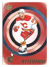 2022-23 Upper Deck #CA-8 Elias Lindholm Centre of Attention