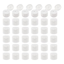 36pcs 28/410 Flips Top Caps for Bottles White