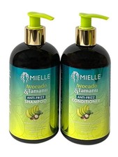 Mielle Avocado Tamanu Anti-Frizz Shampoo Conditioner Set Smoothing 12 fl oz
