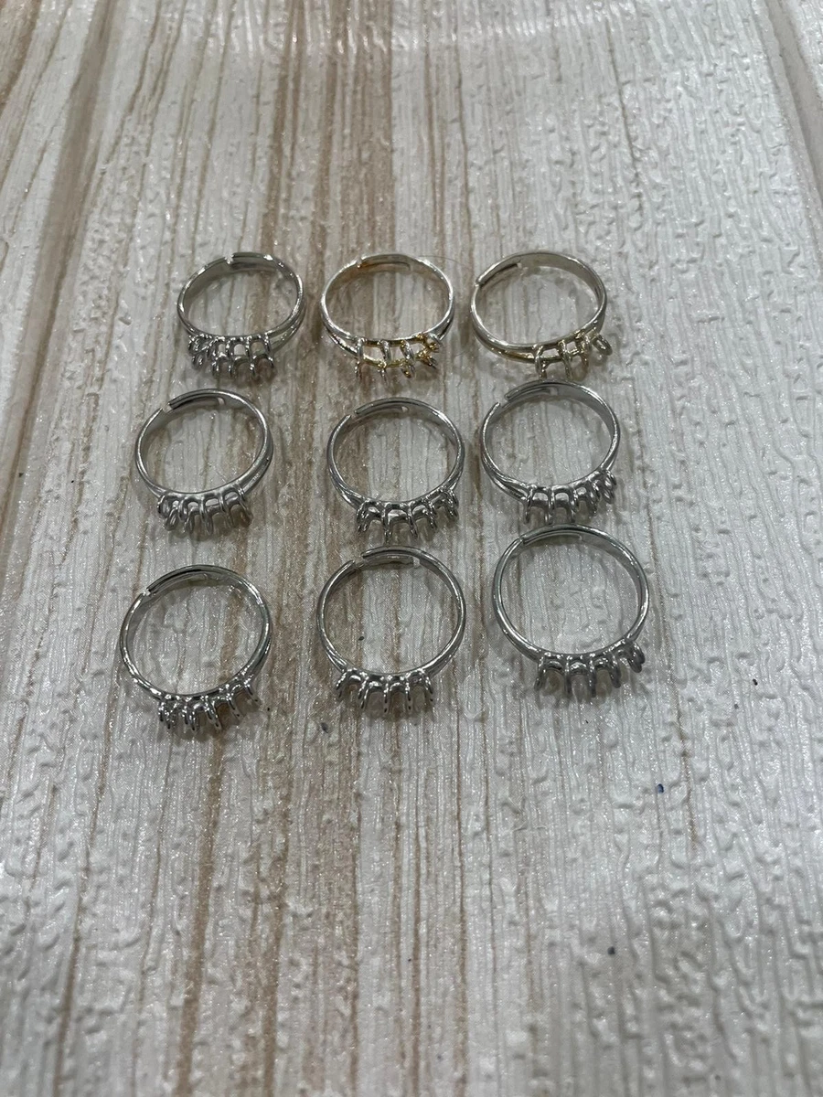 CEMELI 30 pz 6/8/10mm Vintage Retro Bead Wrapping Anelli Cornice Rotonda del Distanziatore Bead Caps Accessori Braccialetto di Perline per Gioielli Fai da Te Che Fanno