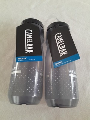 2x/Paar Camelbak Podium 710ml Radfahren Outdoor Sport Trinkflaschen grau klar 