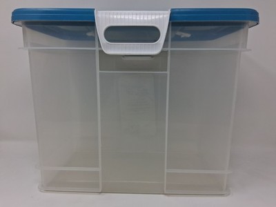 VTG 90s Sterilite Show Offs Storage Container 1594 See Thru Blue READ SEE PHOTOS