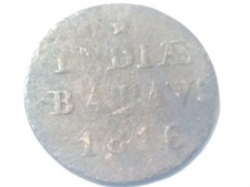 World Coin, Netherlands East Indies, 1 Duit, Batav, 1816, Circulated, #1
