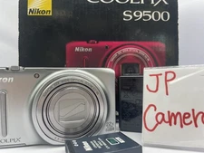 Excellent Nikon COOLPIX S9500 Digital Camera silver 18.1MP Compact 22x zoom B288