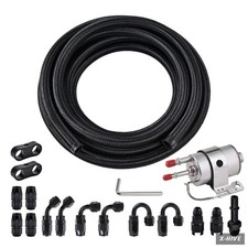 Evil Energy 6an Ls Swap Fuel Line Kit 20ft Cpe Hose 58psi Filter Regulator