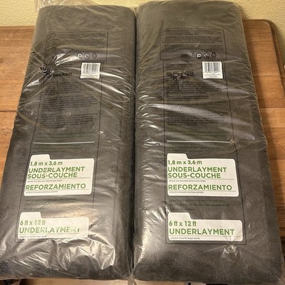 Beckett Black Pond Underlayment 6 H x 12 W ft. UL-612 7202510 2-Pack Lot