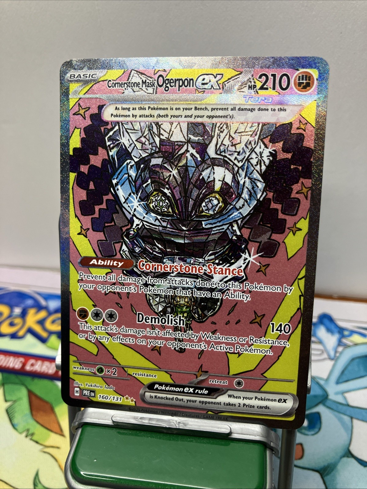 Cornerstone Mask Ogerpon ex 160/131 Holo Prismatic Evolutions Pokemon NM