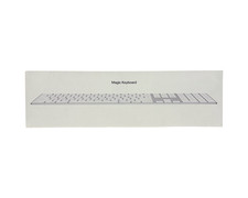 Apple Magic Wireless Keyboard with Numeric Pad Lightning White MXCJ3LL/A - NEW