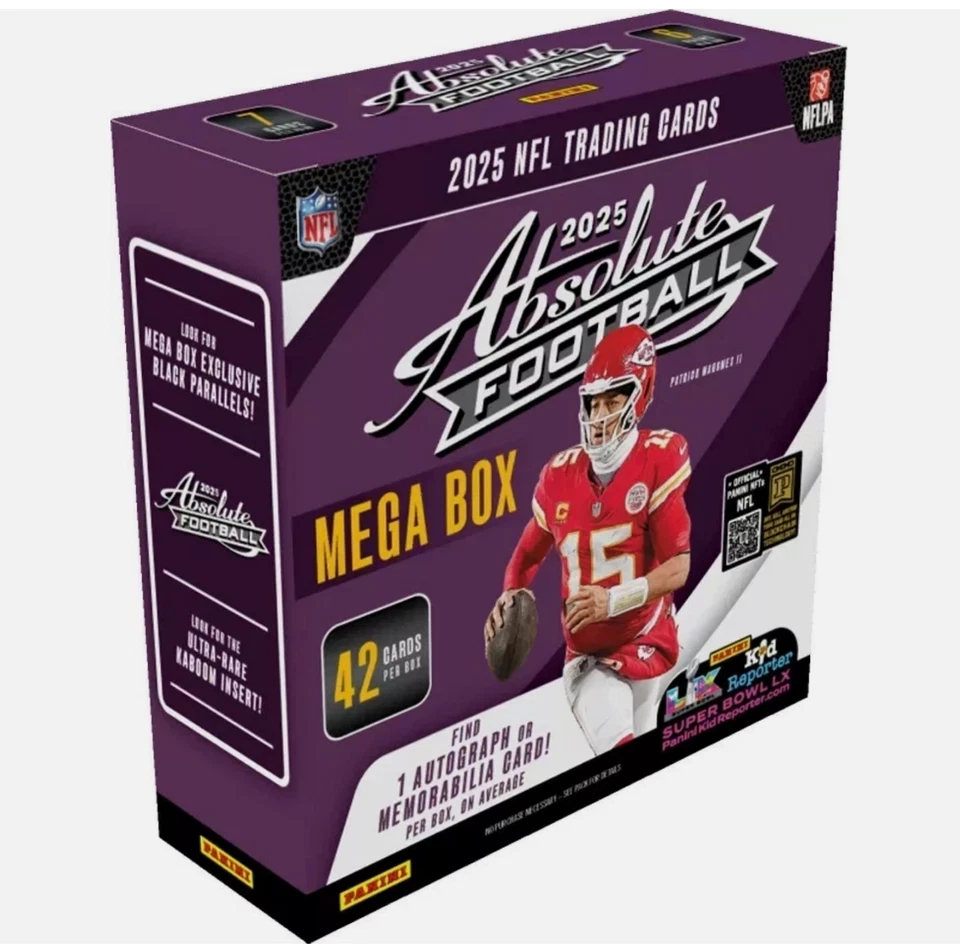2025 Absolute NFL Football Mega Box - Multiple Available - Sealed In Hand