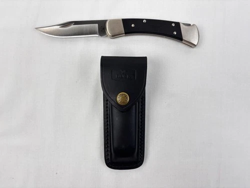 Buck 110 Pro Hunter Folding Knife Nickel Silver S30V G10 w/ Sheath DISCONTINUED
