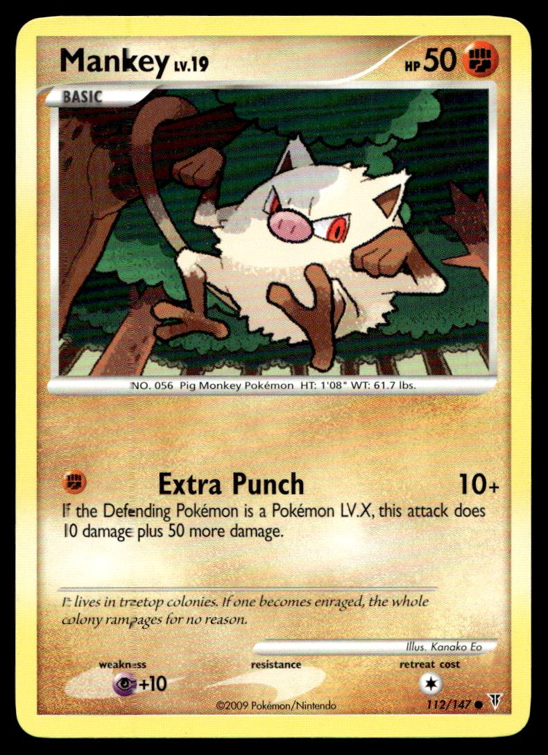 LP Mankey [Supreme Victors 112] Common Pokemon TCG