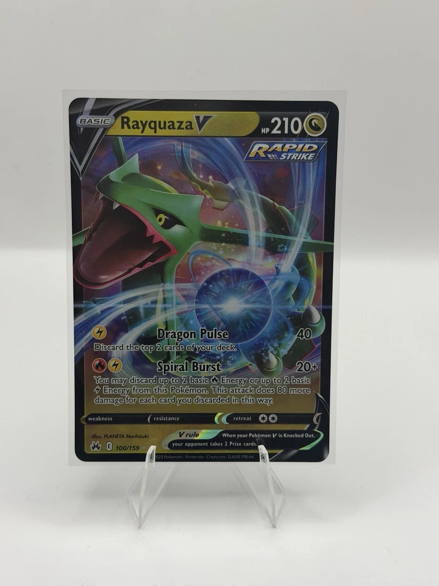 Rayquaza V 100/159 Crown Zenith for sale | eBay