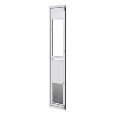 Uimoso Sliding Glass Door Pet Door for Large Dogs with Swing-Open Design