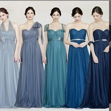 Jenny Yoo Convertible Tulle Annabelle Dress Dark Blue Size 12