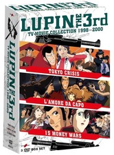 3 Dvd LUPIN III THE 3rd THIRD TV MOVIE COLLECTION 1998 - 2000 Box Set Cofanetto