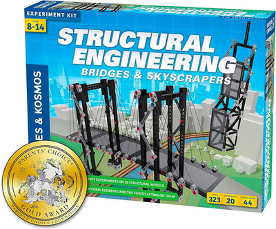 Structural Engineering Kit for Bridges and Skyscrapers Build 20 Models Learn